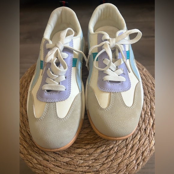 De Florance Orthopedic "Vintage" Milan Sneaker Blue Purple Gray Size EU 40/US9 - Picture 3 of 9